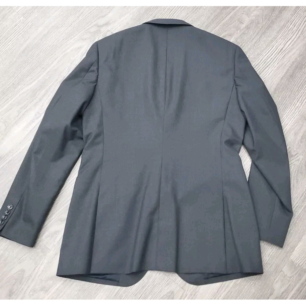 J.Crew Ludlow Loro Piana Blazer Gray 42 L Charcoal Wool Super 120s Suit Jacket - Picture 4 of 16